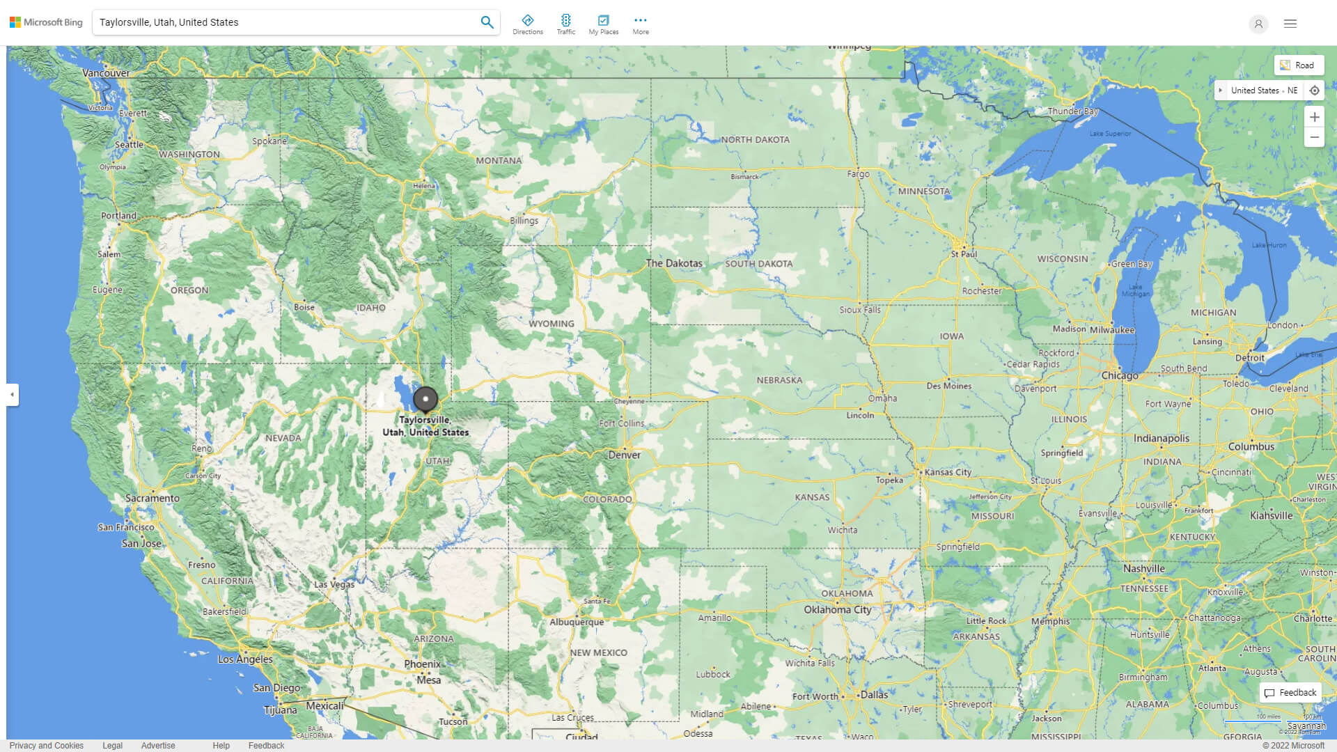 Taylorsville Map Utah
